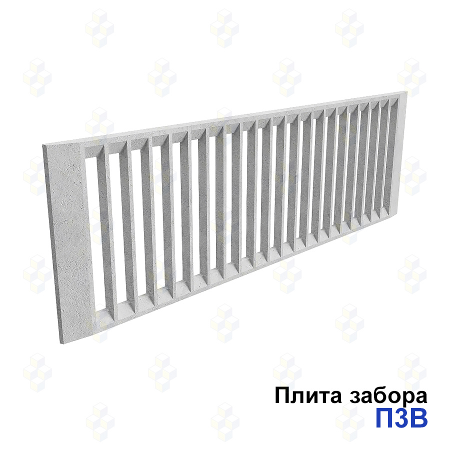 Плита забора ЖБИ П3В